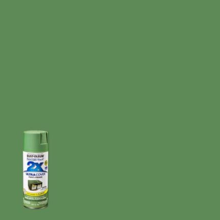 2X Ultra Cover Satin Leafy Green Spray Paint – 12 oz