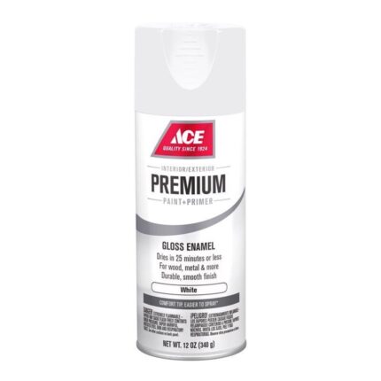 Premium Gloss White All-Surface Spray Paint – 12 oz