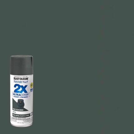 2X Ultra Cover Satin Hunter Club Green Spray Paint – 12 oz