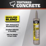 Textured Gray Acrylic Latex Concrete and Mortar Waterproof Sealant 10.1 oz - Image 2