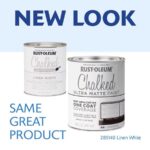 Chalked Ultra Matte Linen White Water-Based Acrylic Chalk Paint 30 oz - Image 3