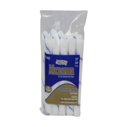 Microfiber 4 in. W X 3/8 in. Mini Paint Roller Cover 10 pk