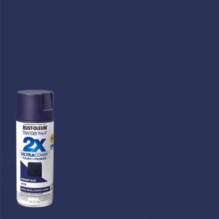2X Ultra Cover Satin Midnight Blue Spray Paint – 12 oz