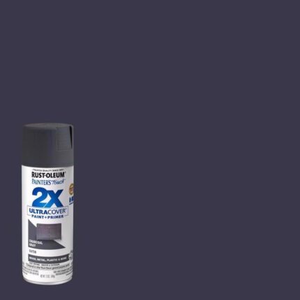 2X Ultra Cover Satin Stone Gray Spray Paint – 12 oz