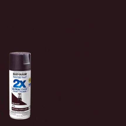 2X Ultra Cover Satin Dark Walnut Spray Paint – 12 oz