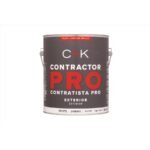 Contractor Pro Exterior Flat Ultra White Base Paint & Primer – 1 Gallon