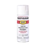 Stops Rust Satin White Spray Paint 12 oz - Image 2