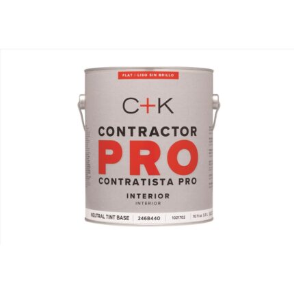 Contractor Pro Interior Flat Neutral Base Paint & Primer – 1 Gallon