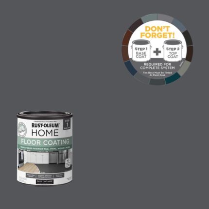 Home Interior Floor Coating Kit, Matte Deep 1 Quarts (Pack of 2)