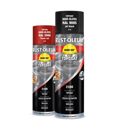 Hard Hat Advanced Gloss Flame Red Industrial Spray Paint – 500 ml
