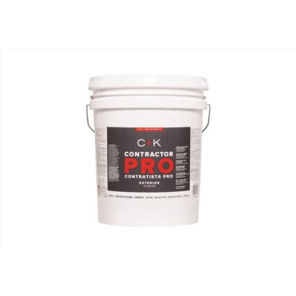 Contractor Pro Exterior Flat Ultra White Base Paint & Primer – 5 Gallon