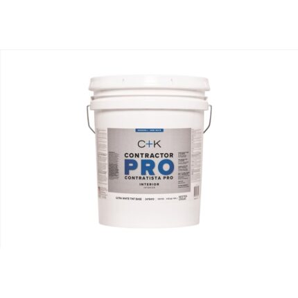 Contractor Pro Interior Eggshell Ultra White Base Paint & Primer – 5 Gallon