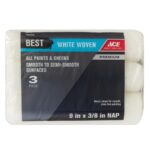 Best Woven 9 in. W X 3/8 in. Paint Roller Cover 3 pk