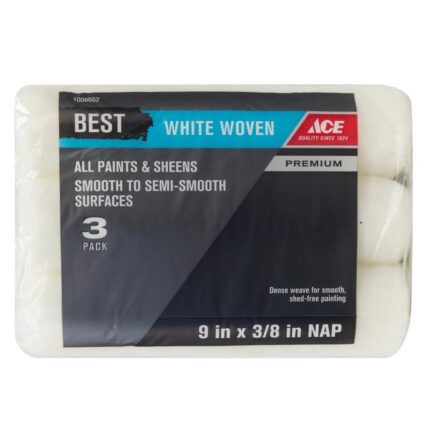 Best Woven 9 in. W X 3/8 in. Paint Roller Cover 3 pk
