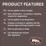 1 Gal. Dark Walnut/Flat Semi-Transparent Wood Deck Stain and Sealer - Image 10