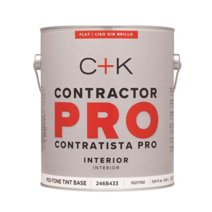 Contractor Pro Interior Flat Mid-Tone Base Paint & Primer – 1 Gallon