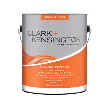 Contractor Pro Exterior Semi-Gloss Black Paint & Primer – 1 Gallon