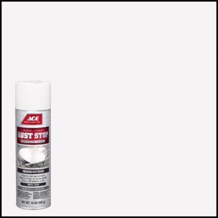 Rust Stop Anti-Corrosion Spray Paint – Satin White – 15 oz