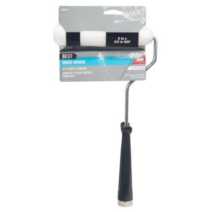 Best Woven Fabric 6 in. W X 3/8 in. Mini Paint Roller with Frame 1 pk