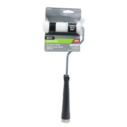 Best Microfiber 4 in. W X 3/8 in. Mini Paint Roller with Frame 1 pk