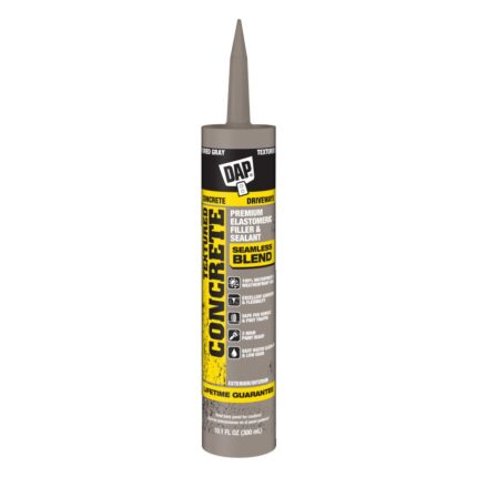 Textured Gray Acrylic Latex Concrete and Mortar Waterproof Sealant 10.1 oz
