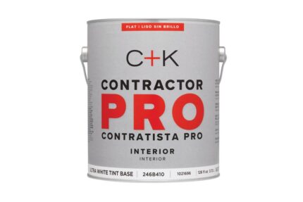 Contractor Pro Interior Flat Ultra White Base Paint & Primer  -  1 Gallon