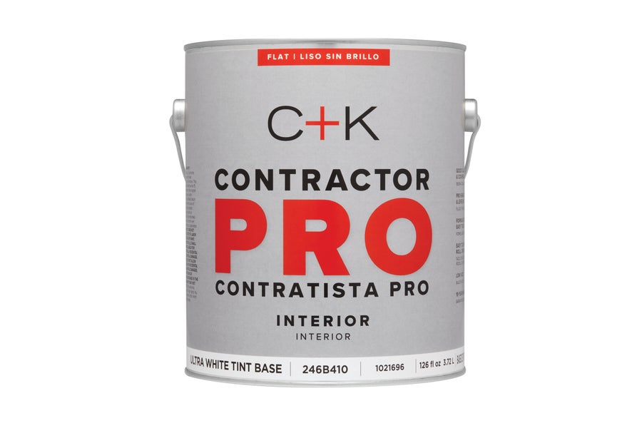 Contractor Pro Interior Flat Ultra White Base Paint & Primer - 1 Gallon
