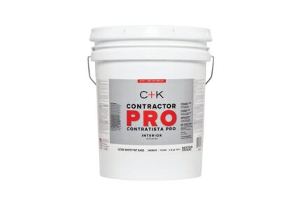 Contractor Pro Interior Flat Ultra White Base Paint & Primer  -  5 Gallon