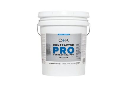 Contractor Pro Interior Eggshell Ultra White Base Paint & Primer  -  5 Gallon