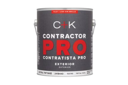 Contractor Pro Exterior Flat Neutral Base Paint & Primer  -  1 Gallon