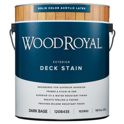 Royal Solid Deck Stain  -  Flat Neutral Base  -  1 Gallon