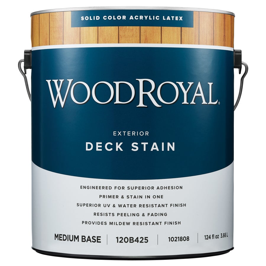 Royal Solid Deck Stain - Flat Medium Base - 1 Gallon