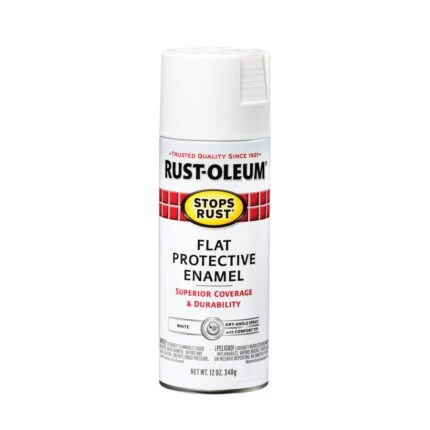 Stops Rust Flat White Spray Paint 12 oz