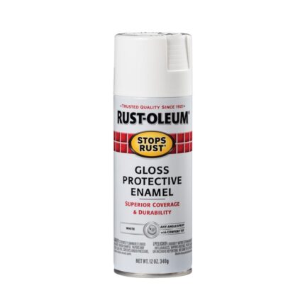 Stops Rust Gloss White Spray Paint 12 oz