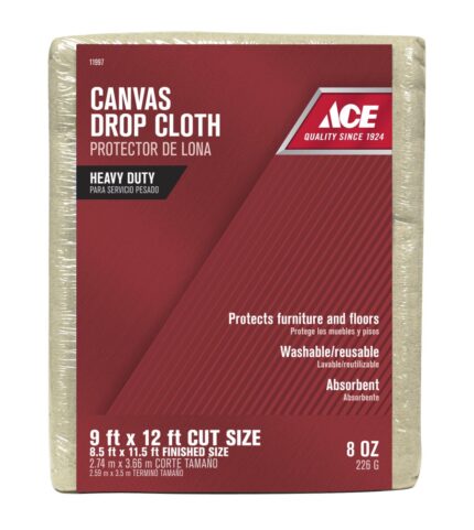 Canvas Drop Cloth  -  9 ft x 12 ft