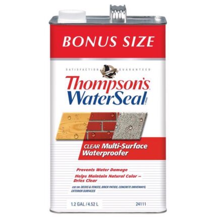 Flat Clear Fully-Transparent Multi-Surface Waterproofer 1.2 gal