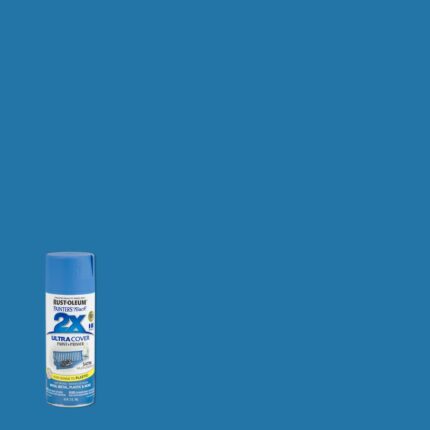 2X Ultra Cover Satin Wild Blue Spray Paint  -  12 oz