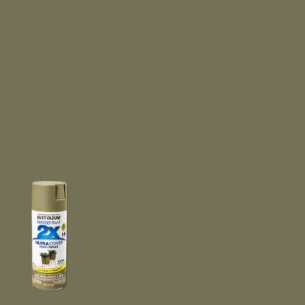 2X Ultra Cover Satin Oregano Spray Paint  -  12 oz