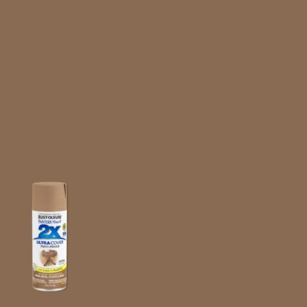 2X Ultra Cover Satin Nutmeg Spray Paint  -  12 oz