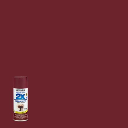 2X Ultra Cover Satin Claret Wine Spray Paint  -  12 oz