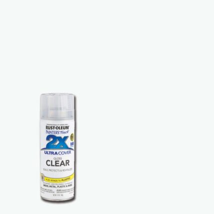 2X Ultra Cover Gloss Clear Spray Paint  -  12 oz