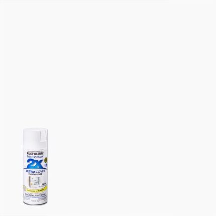 2X Ultra Cover Satin Blossom White Spray Paint  -  12 oz