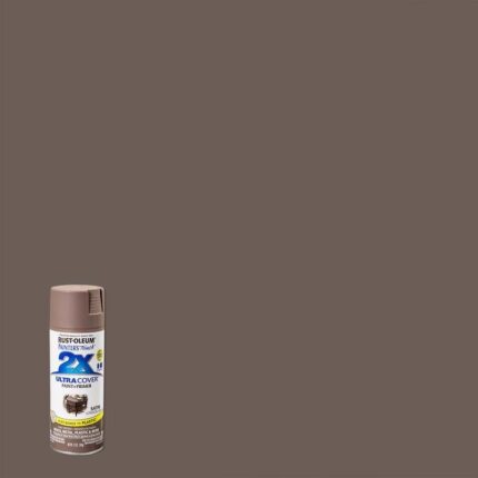 2X Ultra Cover Satin London Grey Spray Paint  -  12 oz