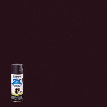 2X Ultra Cover Satin Dark Walnut Spray Paint  -  12 oz