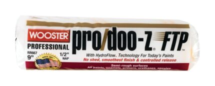 Pro/Doo-Z FTP Synthetic Blend 9 in. W X 1/2 in. Paint Roller Cover 1 pk