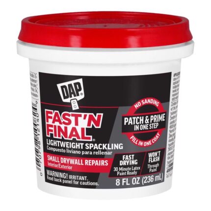 Lightweight Spackling Compound  -  8 oz