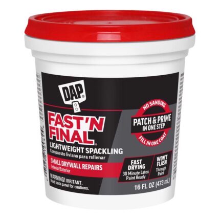 Lightweight Spackling Compound  -  16 oz