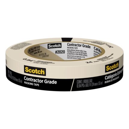 Contractor Grade .94 in. W X 60.1 yd L Beige Medium Strength Masking Tape 1 pk