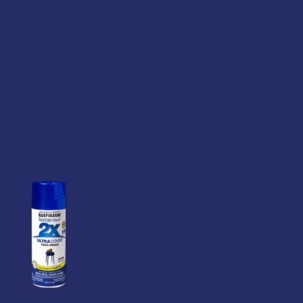 2X Ultra Cover Ink Blue Spray Paint  -  12 oz