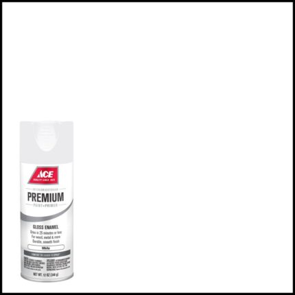Premium Gloss White All-Surface Spray Paint  -  12 oz